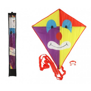 Drak létající klaun nylon 78 x 88 cm