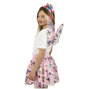 Dětský kostým TUTU sukně - motýl s čelenkou a křídly