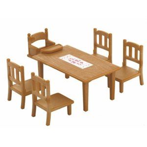 Sylvanian Families Nábytek - jídelní stůl se židlemi