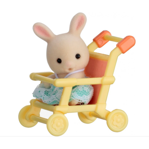 Sylvanian family Baby příslušenství - králík v kočárku