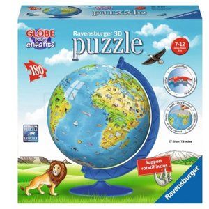Puzzle 3D Dětský Globus (anglický), 180 dílků