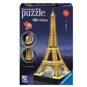 Puzzle 3D Eiffelova věž (Noční edice), 216 dílů