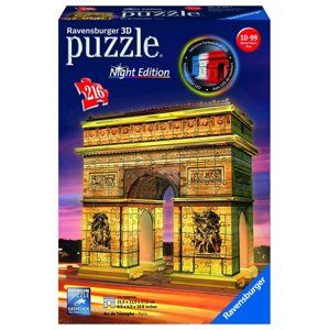 Puzzle 3D Vítězný oblouk (noční edice), 216 dílků