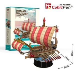 Puzzle 3D Roman Warship - 85 dílků