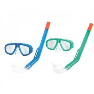 Potápěčská sada 3-6let, brýle polykarbonátová skla + šnorchl, mix barev