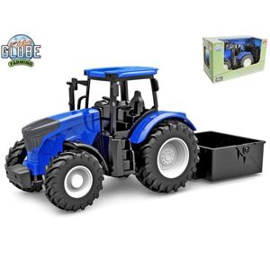 Kids Globe traktor modrý se sklápěčkou volný chod 27,5 cm