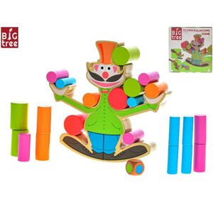 Balanční hra dřevěná - klaun