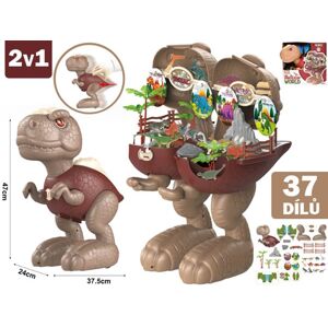 Dinosaurus na kolečkách/ kufřík, 47 cm