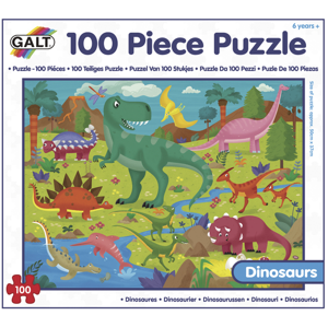 100 Puzzle v krabici - Dinosauři (37×50cm)
