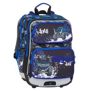 Školní batoh Bagmaster - GALAXY 8 C BLACK/BLUE/WHITE