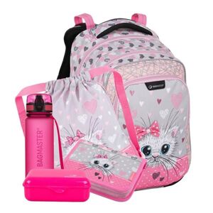 Školní batoh Bagmaster- set - Kočička