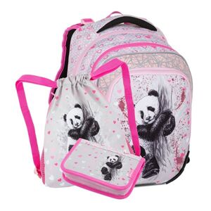 Školní batoh Bagmaster - malý set Panda