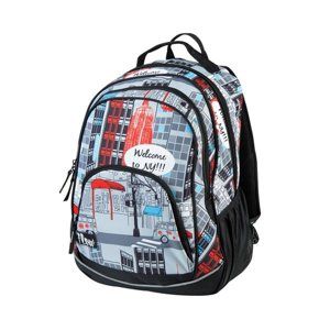 Školní batoh dvoukomorový Easy - Welcome to NY