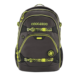 Školní batoh Coocazoo - ScaleRale bederní popruh s integr. Powerbankou - TecCheck Neon