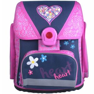 Školní batoh Premium - Srdce růžové
