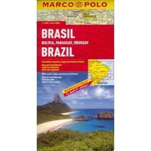 Brazílie, Bolívie, Paraguay, Uruguay - mapa MP 1:4m