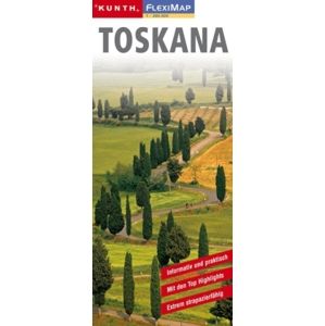 Toskana / Toskánsko - mapa Kunth-flexi - 1:380 000
