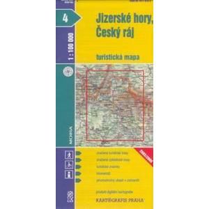 Jizerské hory, Český ráj - mapa KP č.4 - 1:100t