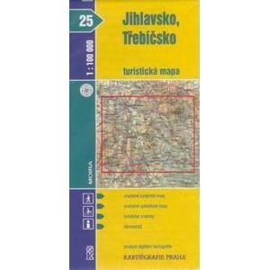 Jihlavsko, Třebíčsko - mapa KP č.25 - 1:100t