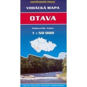 Otava - vodácká mapa - 1:50t /Čeňkova Pila -- Zvíkov/