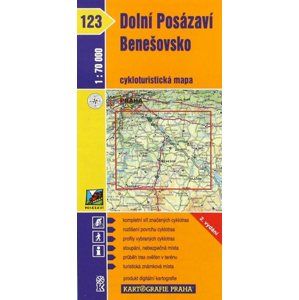 Dolní Posázaví, Benešovsko - cyklo KP123 - 1:70