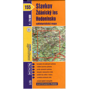 Slavkov, Ždánický les, Hodonínsko - cyklo KP č.155 - 1:70t
