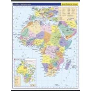 Afrika -školní- politické rozdělení - nástěnná mapa - 1:10 000 000