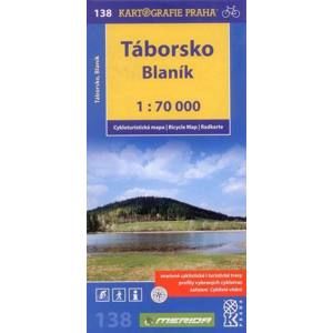 Táborsko, Blaník - cyklo KP č.138 - 1:70 000