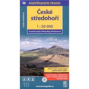 České středohoří - mapa Kartografie č.10 - 1:50 000