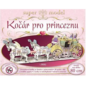 Kočár pro princeznu - super model + knížka - neuveden