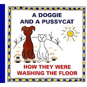 A Doggie and a Pussycat - How they were washing the Floor - Čapek Josef
