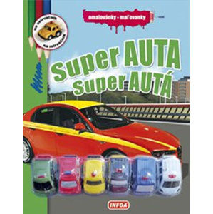 Super auta - Omalovánky + 6 hraček - neuveden