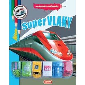 Super vlaky - Omalovánky + 6 hraček - neuveden