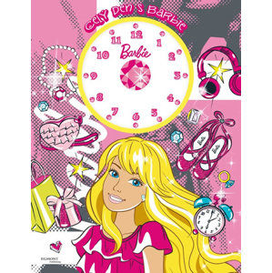 Barbie - Celý den s Barbie (kniha s hodinami) - Mattel