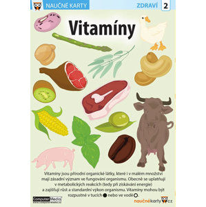 Vitamíny - Naučná karta - neuveden