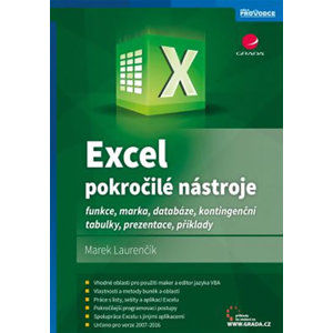 Excel pokročilé nástroje - funkce, makra, databáze, kontingenční tabulky, prezentace, příklady - Laurenčík Marek
