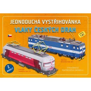 Vlaky českých drah - Jednoduchá vystřihovánka - neuveden