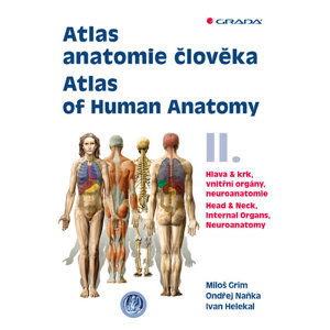 Atlas anatomie člověka II. - Hlava a krk, vnitřní orgány, neuroanatomie / Atlas of Human Anatomy II. - Grim Miloš, Naňka Ondřej, Helekal Ivan,