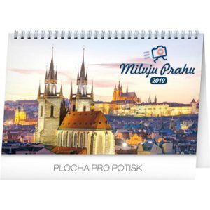 Kalendář stolní 2019  - Miluju Prahu, 23,1 x 14,5 cm - neuveden
