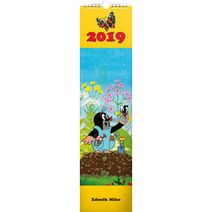 Kalendář nástěnný 2019 - Krteček, 12 x 48 cm - neuveden