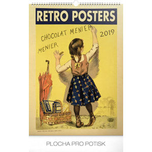 Kalendář nástěnný 2019 - Retro plakáty, 33 x 46 cm - neuveden