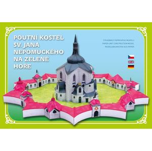 Poutní Kostel sv. Jana Nepomuckého na Zelené hoře - Stavebnice papírového modelu - neuveden