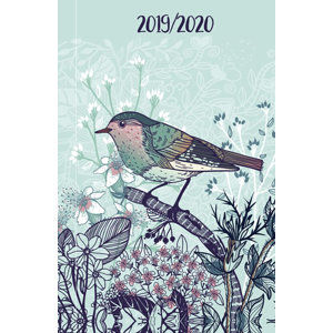 Diář 2019-2020: Ptáček na větvičce/18 měsíční - neuveden