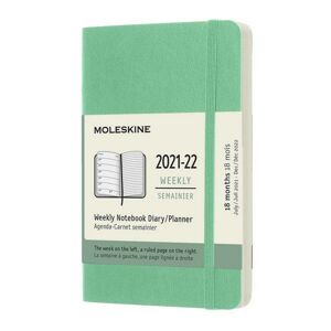 Moleskine Zápisník plánovací 2021-2022 zelený S, - neuveden