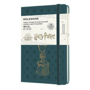Moleskine Harry Potter plánovací zápisník 2021-2022 zelený S - neuveden